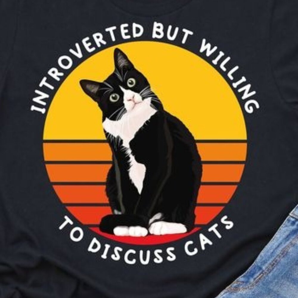 Introverted But Willing To Discuss Cats -Cat Mom … - image 2